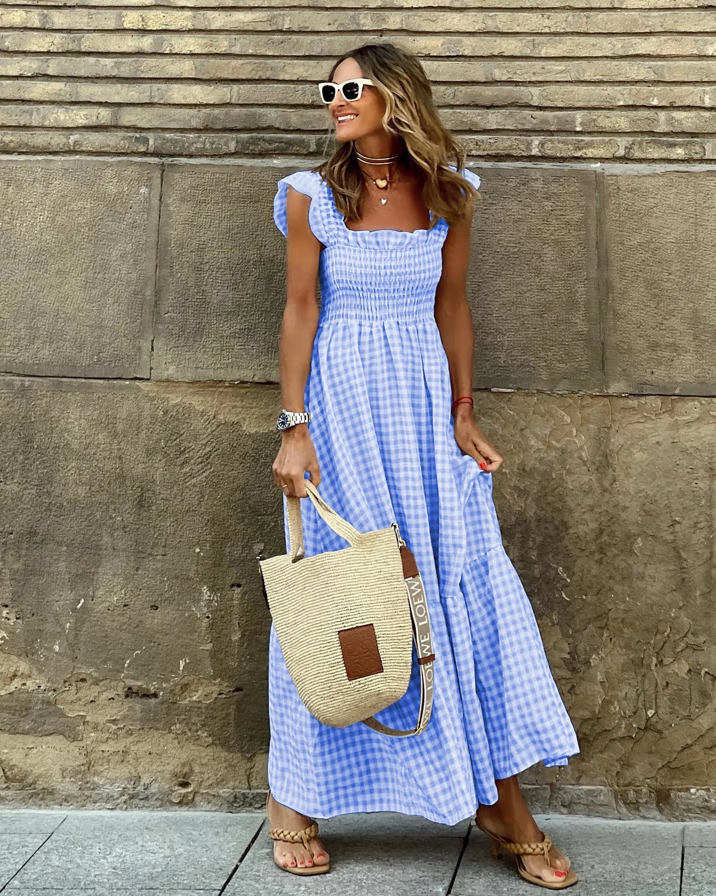 The Blossum™ Gingham Maxi