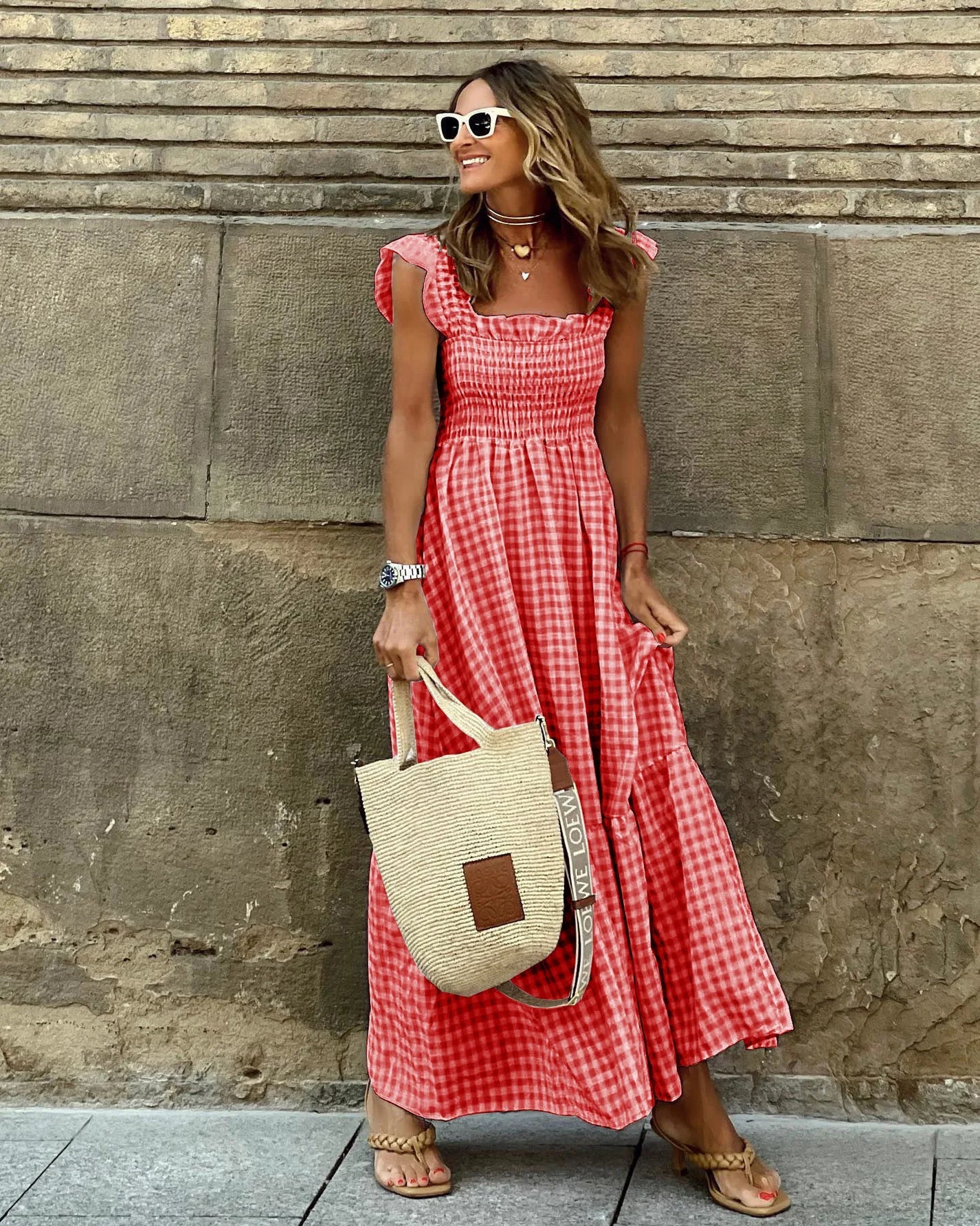 The Blossum™ Gingham Maxi