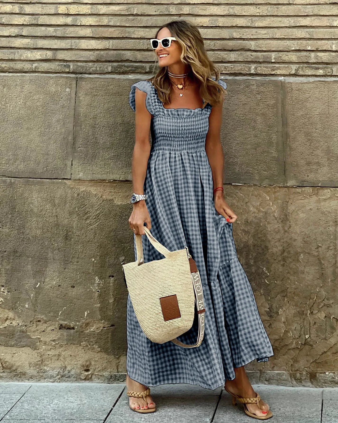 The Blossum™ Gingham Maxi